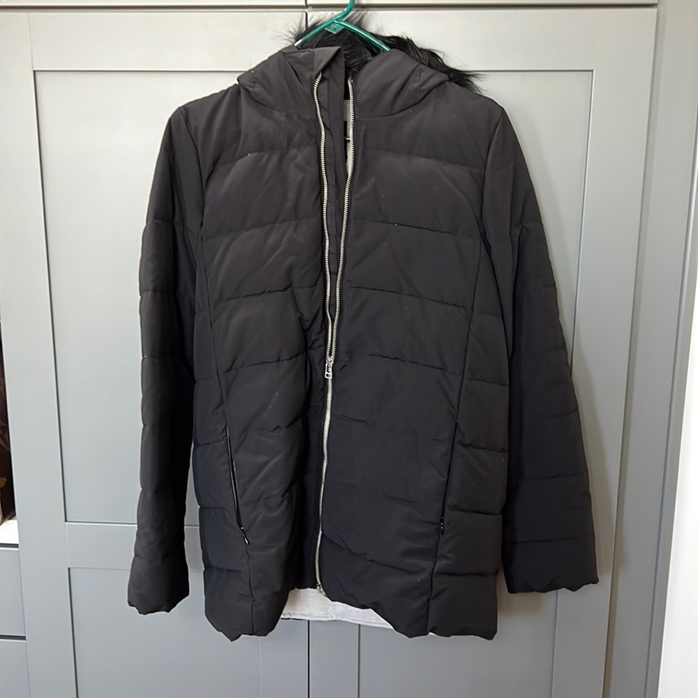 {GAP}Woman’s Sz M-Tall Black Primaloft Hooded Parka
